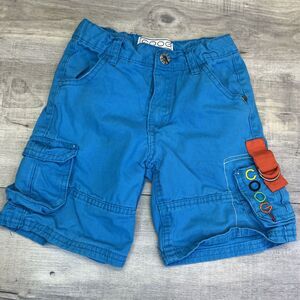 Coogi Toddler Size 4 T Blue Jean Denim Shorts Spellout Cargo Pockets
